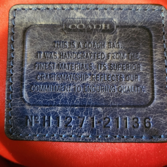 Coach Poppy Blue and Pink 2way Bag EUC - Picture 5 of 16